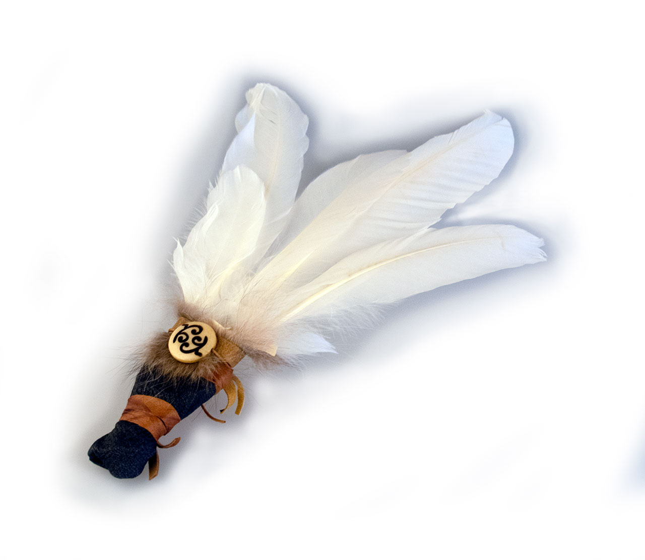 Yuma - weisser Federfächer Yuma - weisser Federfächer