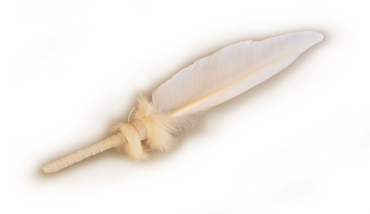 Weiße Wolke - Gänsefeder Weiße Wolke - Gänsefeder