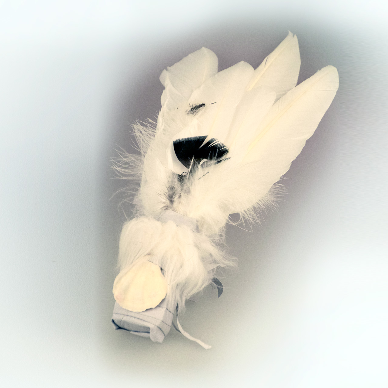 Angel - weißer Räucherfederfächer Angel - weißer Räucherfederfächer