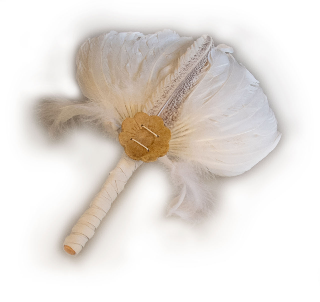 Aloha weisser Federfächer