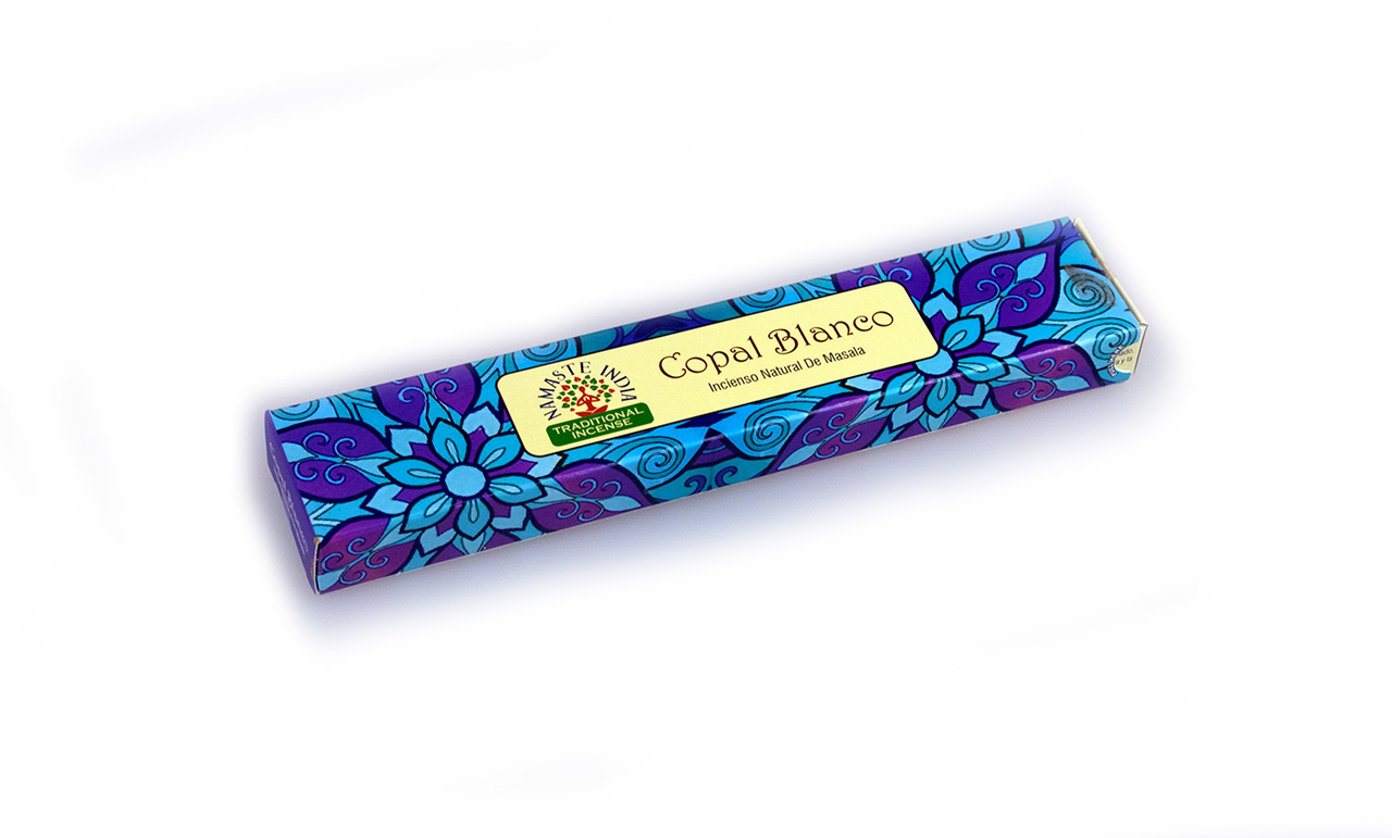 Namaste India - Weisser Copal Räucherstäbchen 15 g Namaste India - Weisser Copal Räucherstäbchen 15 g