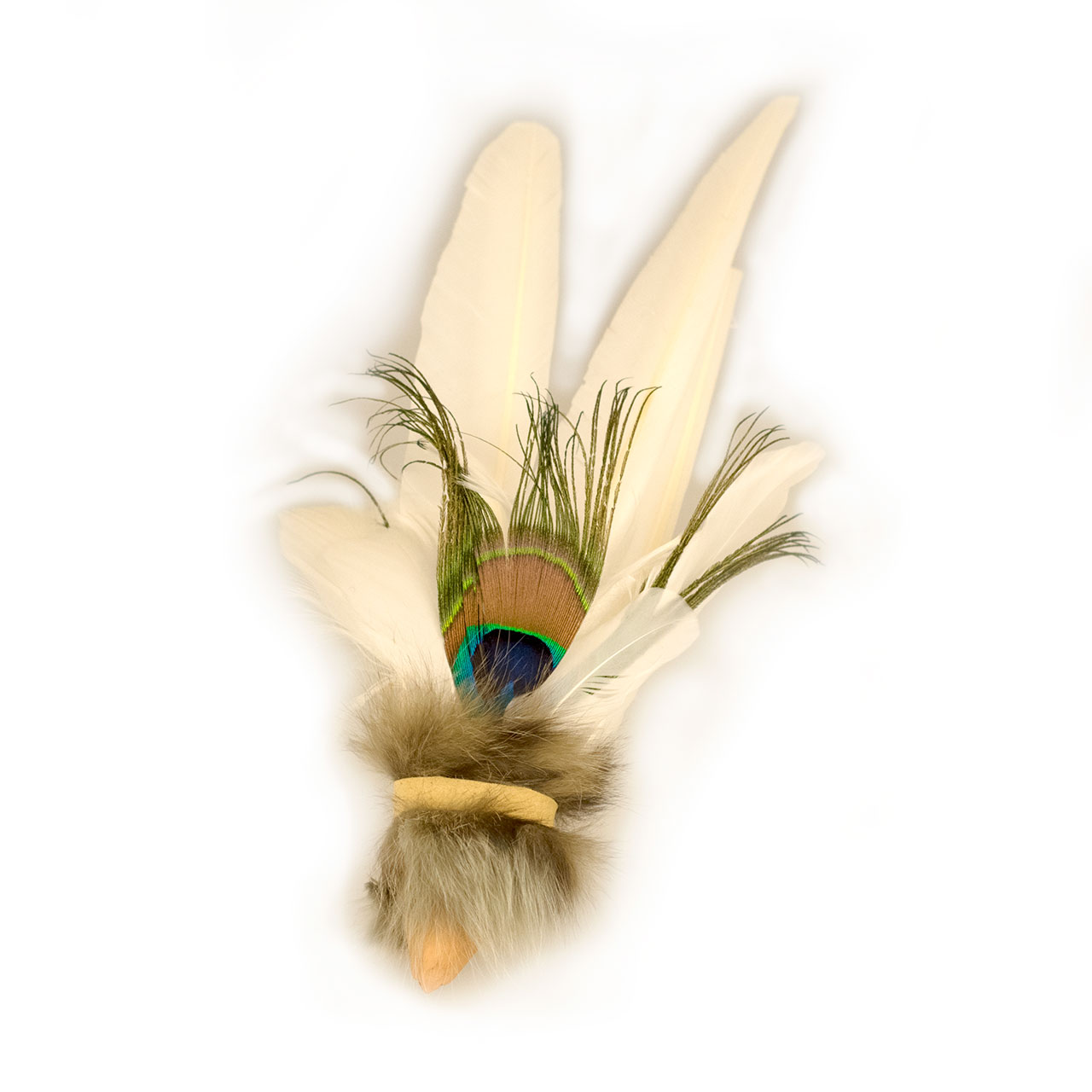 Hotah - weißer Schamanenfederfächer Hotah - weißer Schamanenfederfächer