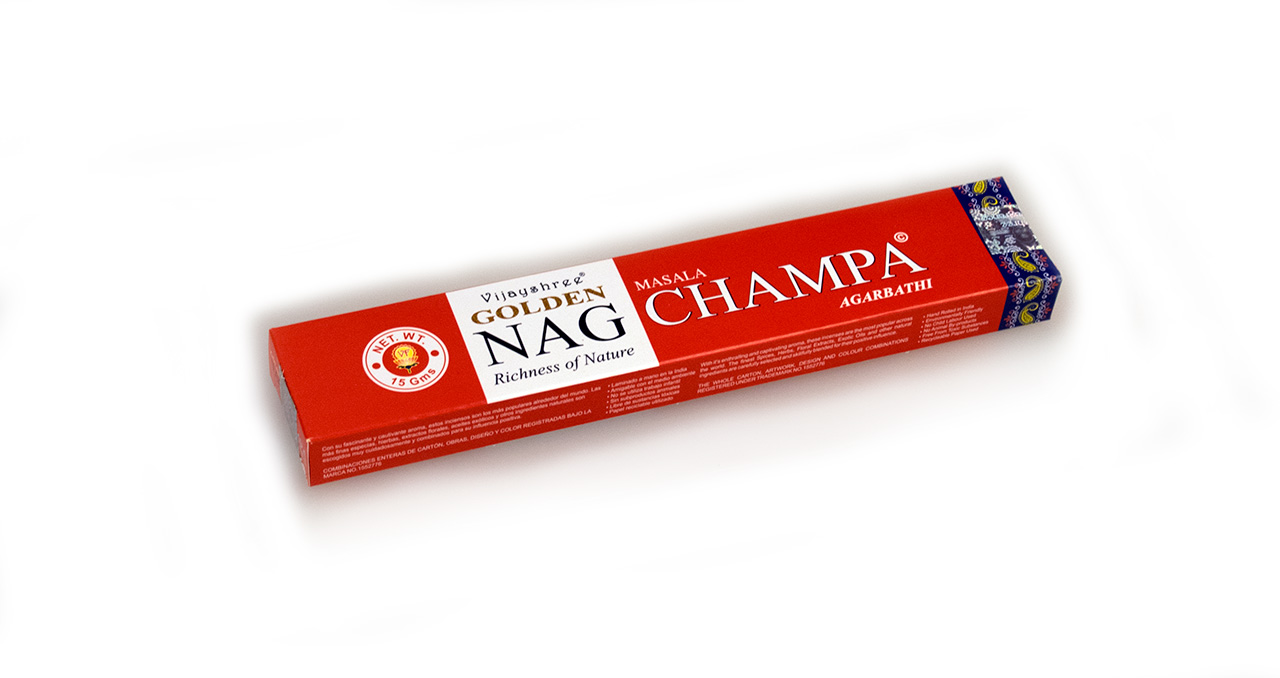 Golden Nag Champa Räucherstäbchen 15 g