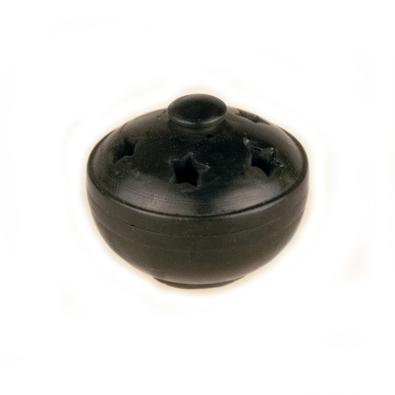 Specksteinschälchen mit Deckel, schwarz Specksteinschälchen mit Deckel, schwarz