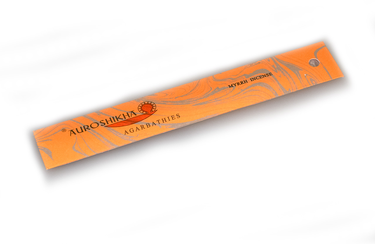 Auroshikha Myrrhe - indische Räucherstäbchen 10 g Auroshikha Myrrhe - indische Räucherstäbchen 10 g